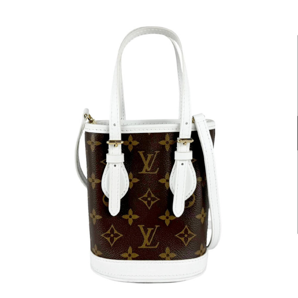 Louis Vuitton LOUIS VUITTON Shoulder Bag LV Match Monogram Nano Bucket Canvas...